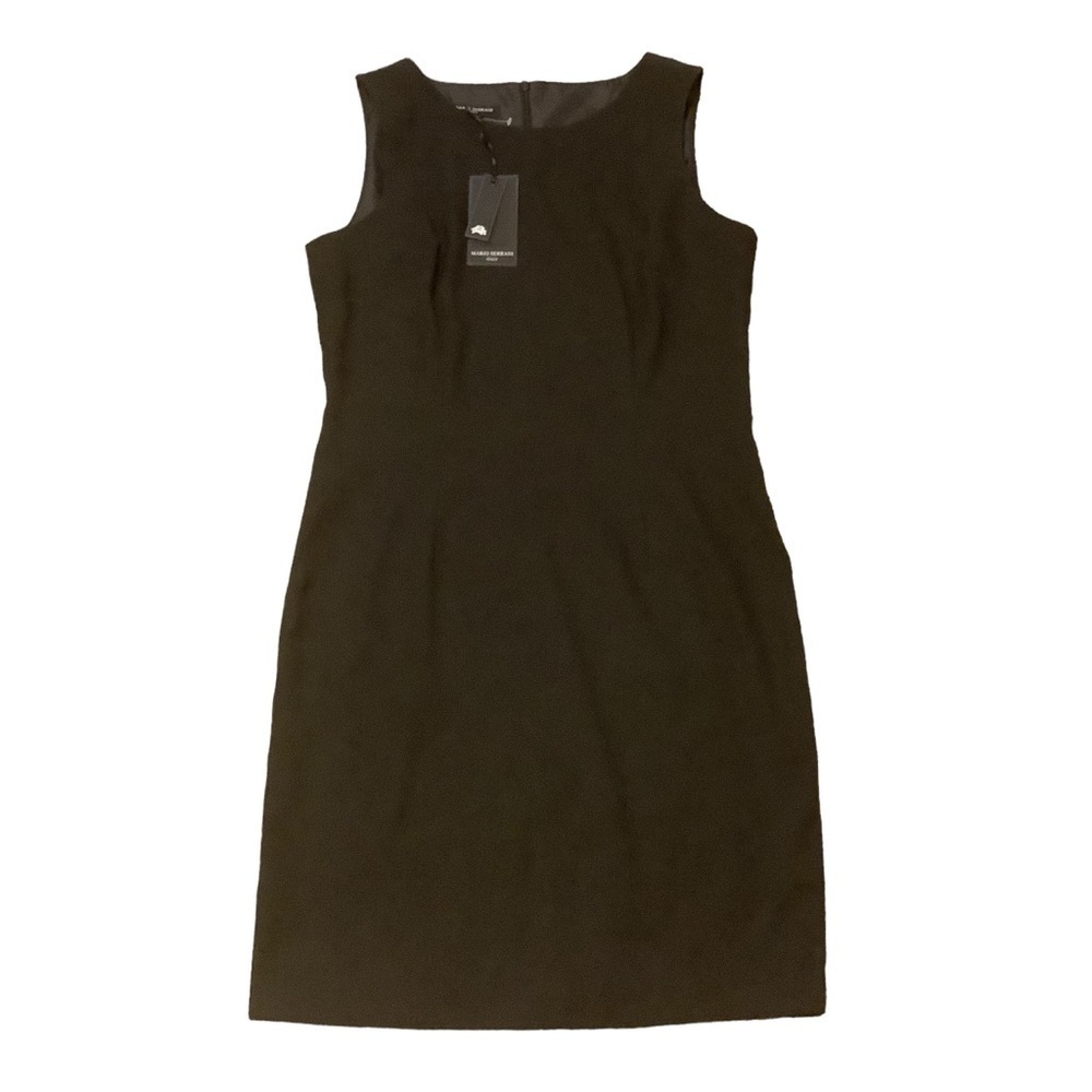 MARIO SERRANI CLASSIC MIDI SLEEVELESS BLACK DRESS/ NWT/ Size 8